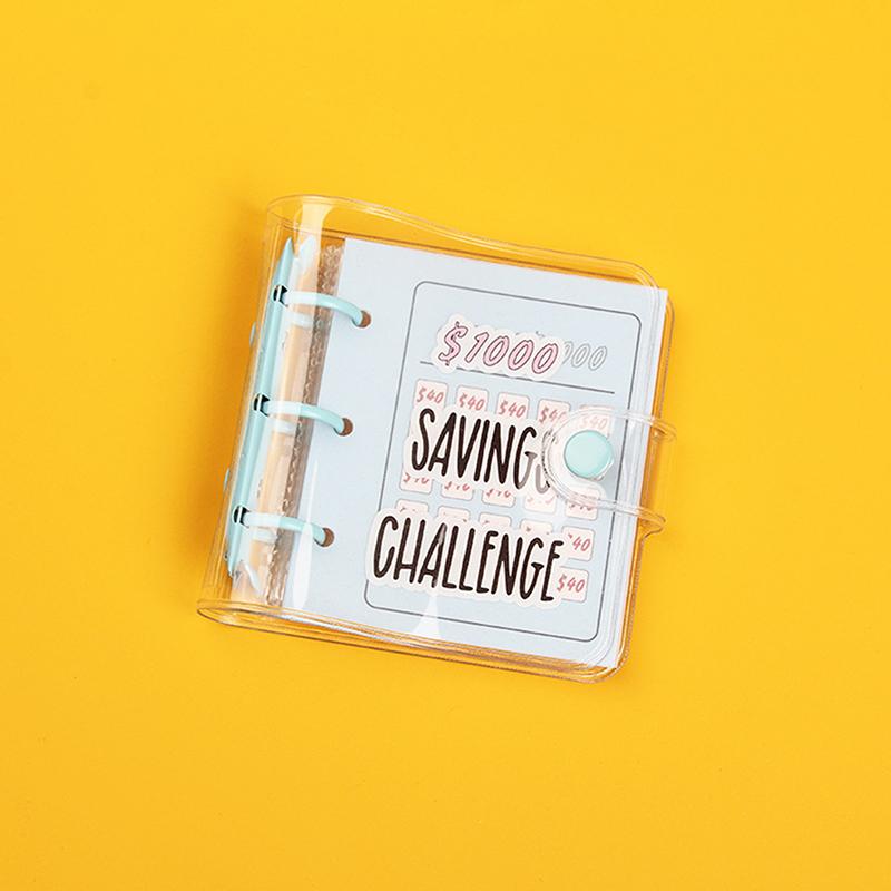 Mini Binder Savings Challenge Mini $300 500 1000 2100 Saving Binder Envelope Challenge Loose-Leaf Binder Money Organizer Planner