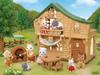 Sylvanian Families Family Trip House [Forest Exciting Log House] CO-62 ST Mark Certified Toy Dollhouse for Ages 3 and Up, Sylvanian Families, Epoch