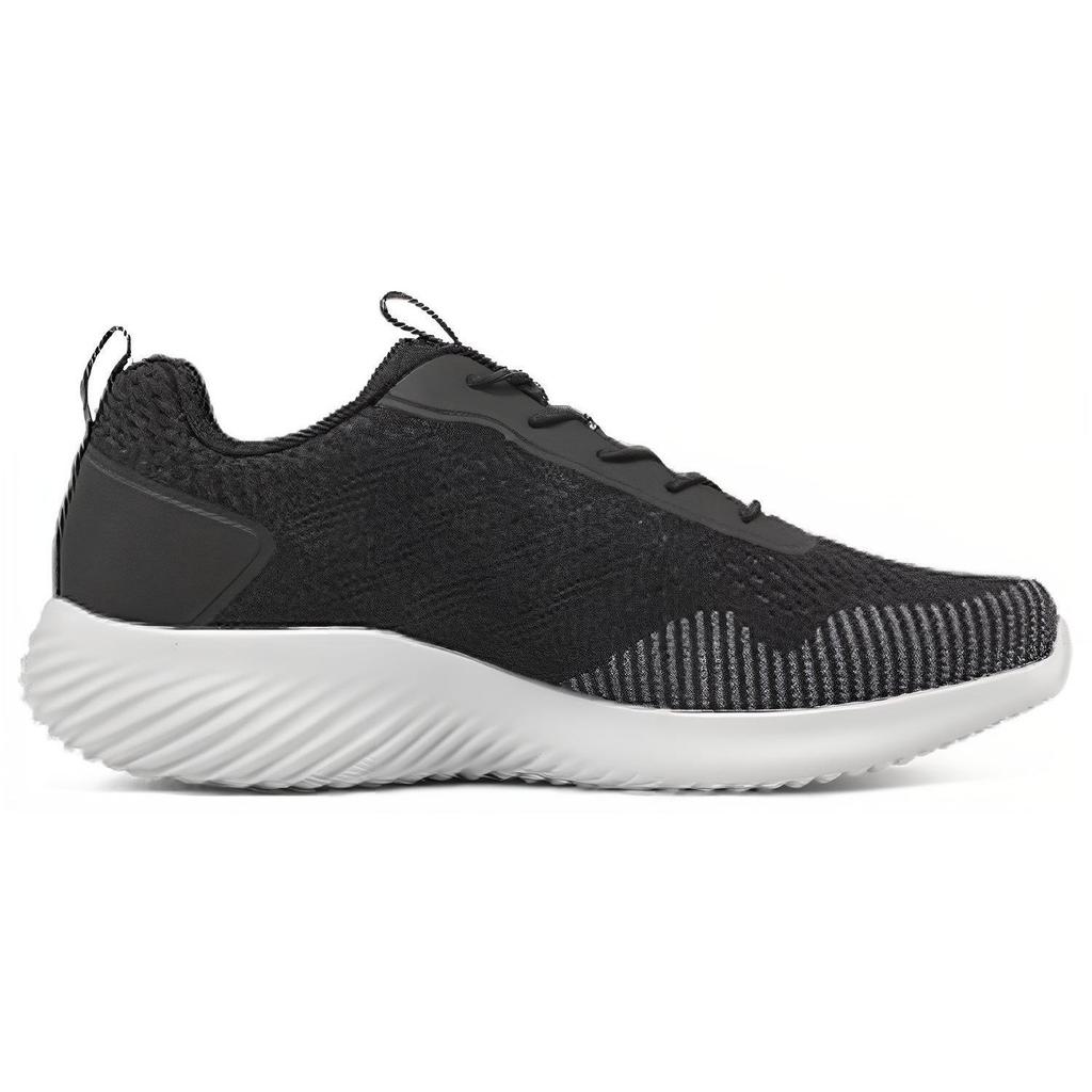 Skechers Bounder Fabric Comfortable Versatile Low-Top Casual Shoes Men Sneakers Black 232377-BLK