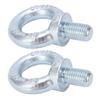 2PCS Lifting Ring Bolts Galvanized Carbon Steel Eyebolts Deep Threaded Lifting Shoulder Eyebolt M20