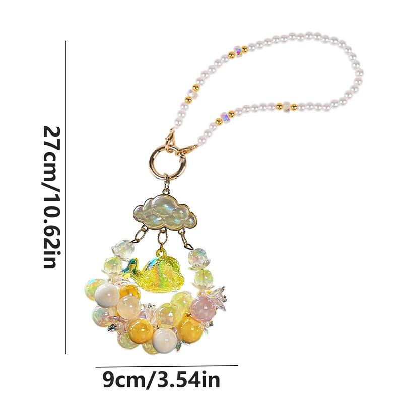 Animal Car Ornament Swing Charm Pendant For Truck Mirror Car Charm With Bead Whale Shape For Auto Truck Travel Camper