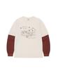 Sun Love [Home Alone] Layered Ls Tee Ivory