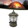 Vintage Camping Lantern IPX4 Waterproof Eye   USB Re Able Decorative Portable COB Tent Lamp with Hook