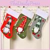 Cozy Knitted Christmas Stocking With Adorable Gnome Design For Holiday Decor Gifts
