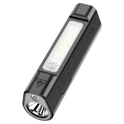 Long Battery Life Portable Multi Function Flashlight 1km Red Laser Strong Magnet Clip for Backpacking Trip