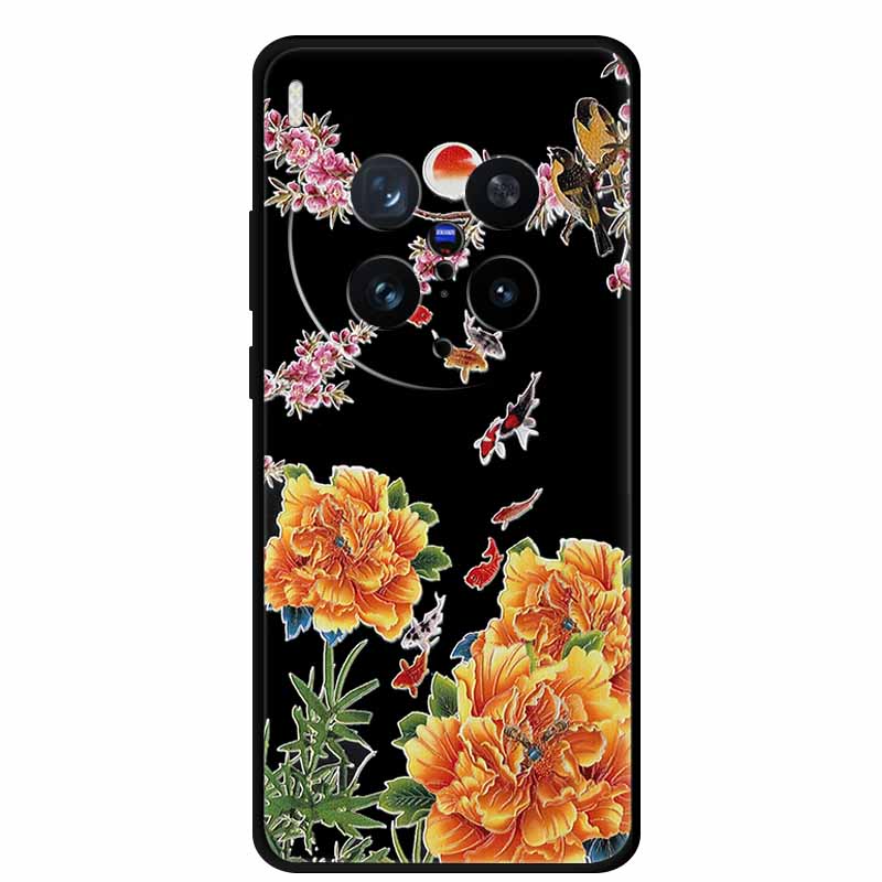3D Emboss Case For Vivo X300 5G Phone Case Shockproof Silicone Soft Coque For Vivo X300 Pro 5G Back Cover Case X 300 Pro Fundas