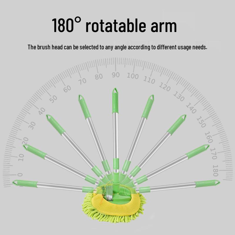 Ripebestandig teleskopisk bilvaskemopp med aluminiumsstang