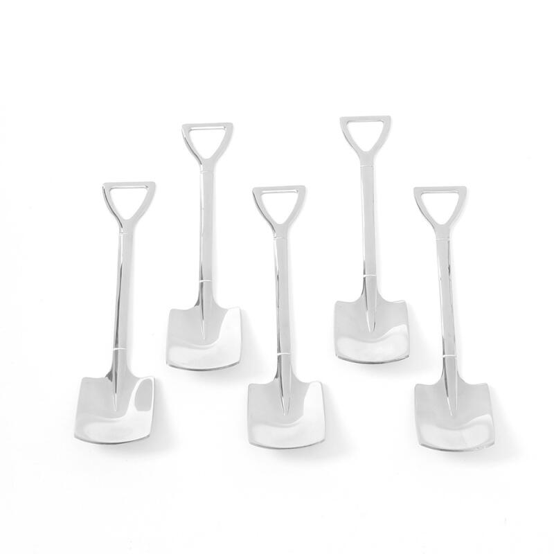 Wow Cafe Spatenförmiges Teelöffel-5-teiliges Set (Quadrat)