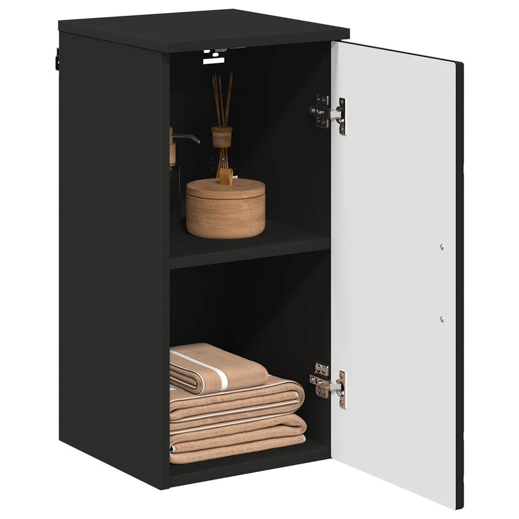 Bathroom Cabinet Black 30 x 31.5 x 61 cm