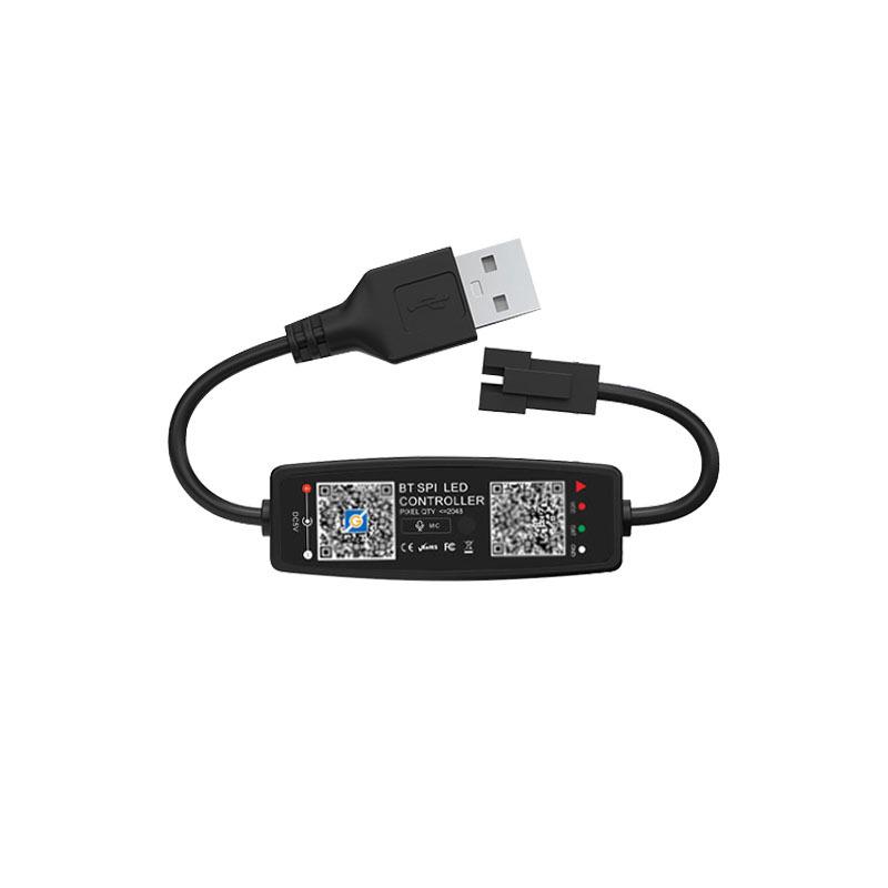 Multicolor Bluetooth LED Dimmer Timer with APP Control and USB Powered Light Strip Controller