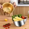 304 Stainless Steel Rice and Vegetable Washing Basin with Sieve