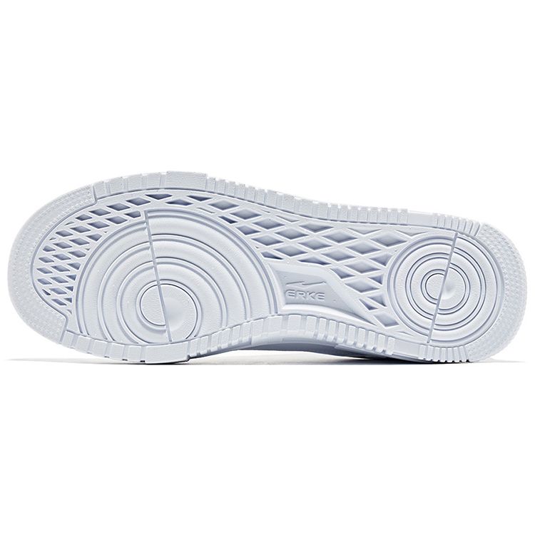 Hongxing Erke Trendy Thick Sole Casual Low Top Sneakers Men sneakers White Gray 11122201123-001