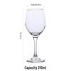 Glass Stemmed Wine Goblets - Set of 10