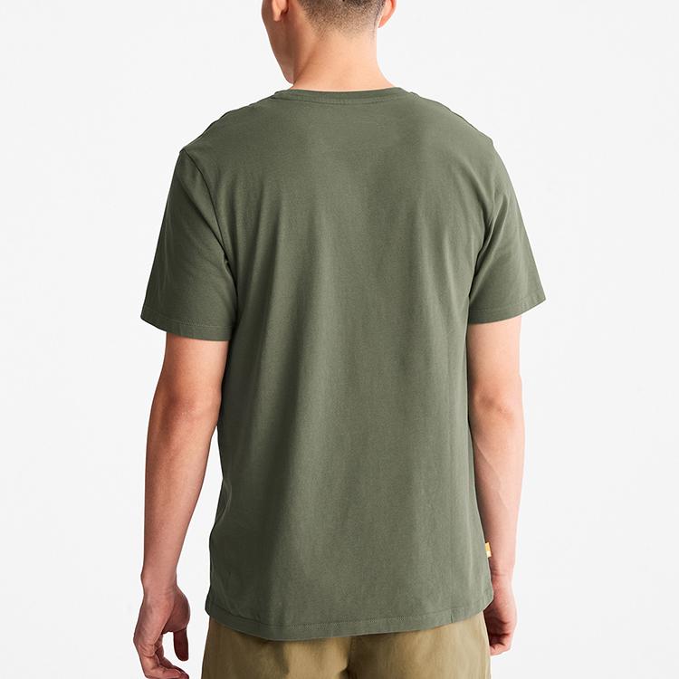 Timberland Camouflage Pocket Slim Fit Short Sleeve T-Shirt Men Tops Military-Green A61M1-A58