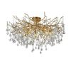 Gold Ceiling Chandelier Led Lighting for Room Large Ceiling Light Fixtures Living Room Hotel Hall Art Decor Crystal Lamp