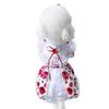 Pet Spring Rose Mesh Dress Cat Rose Lace Princess Dress Small Medium-sized Dog Teddy Vest Puppy Clothes for Small Dogs