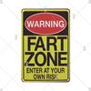 CautionCharm Vintage Metal Plaque - Warn Slogan Design - Great for Door, Factory & Home Wall Decor - Retro Caution Sign Poster