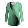 3/4 Sleeve Shirts For Women Retro Print Graphic Tees Blouses Casual Plus Size Basic Tops Pullover