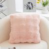 Business Gifts Souvenir PV Bubble Velvet Bedside Soft Bag Backrest Plush Square Cushion Leather Pillow