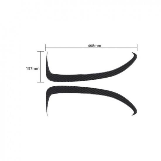 Carbon Fiber Side Fender Air Vent Cover Trim For Porsche 718 Boxster Cayman