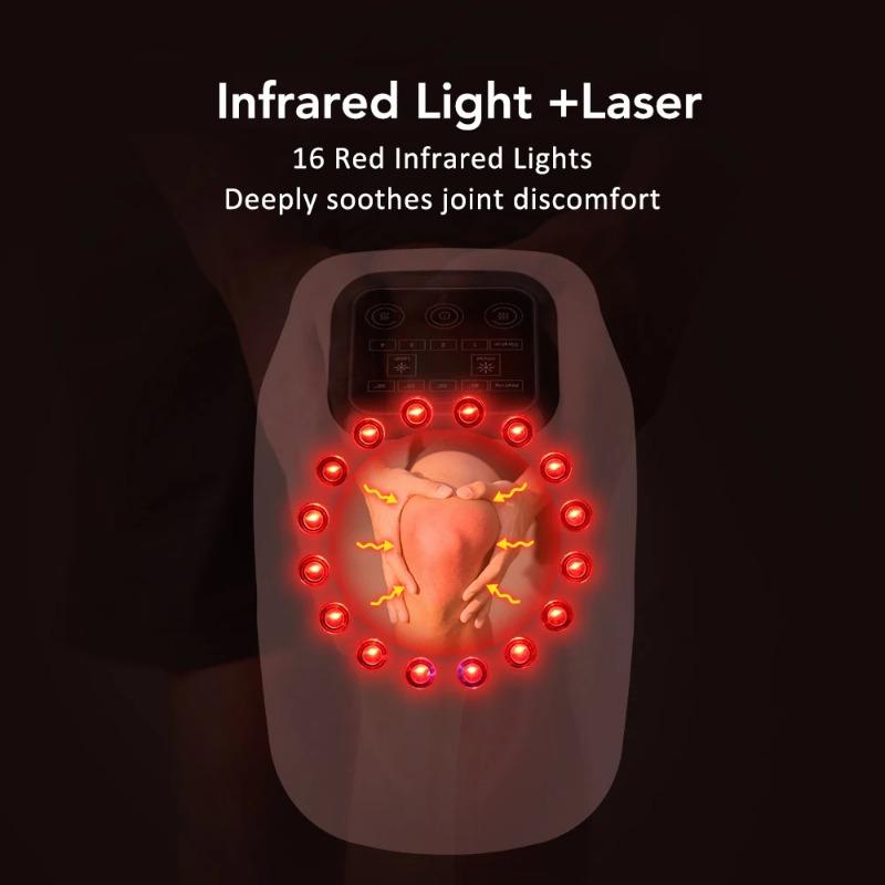 2026 new New Infrared Knee Massager Heating Vibration 4 Thermal Levels Large LED Screen Knee Warmer Massage Device Deep Muscle Relaxation