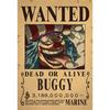 Postere din hârtie kraft One Piece Luffy 1,5 miliarde Bounty Wanted Poster Autocolante de perete anime vintage