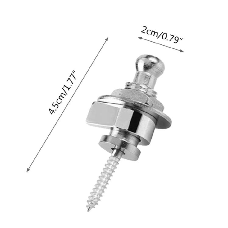 Guitar Strap Lock Set, Heavy Duty Metal Guitar Strap Button Straplock Hold Tight