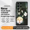 Funny Cat Memes  Phone Case For Samsung Galaxy S26 S25 S24 S23 S22 S21 Plus Ultra Note20 Soft Black