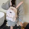 Small Fresh Preppy Style Backpack Women's 2025 Fashionable New All-matching High-end Schoolbag Commuter Travel