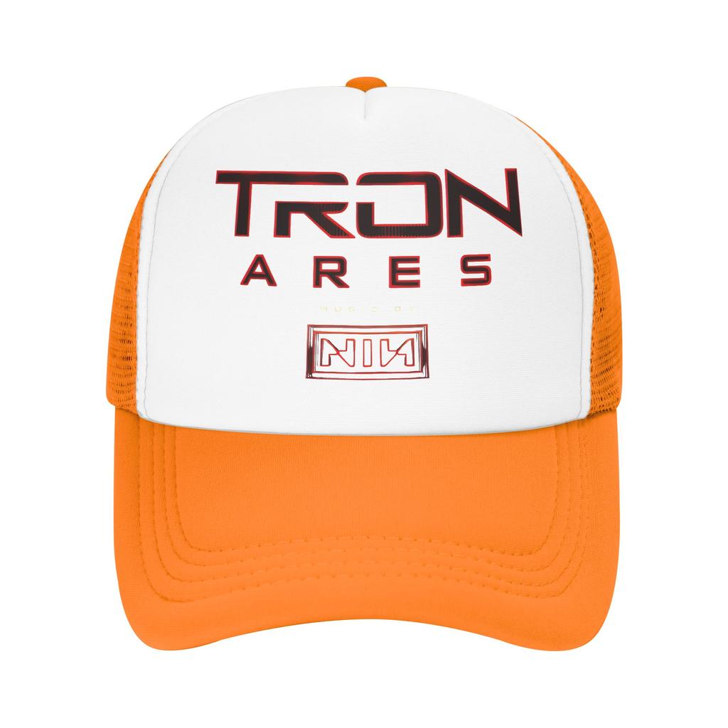 Trons Ares Music Nin Band Outfits Mesh Foam Trucker Hat Unisex Cooling Mesh-back Sun Caps Leisure Adjustbale