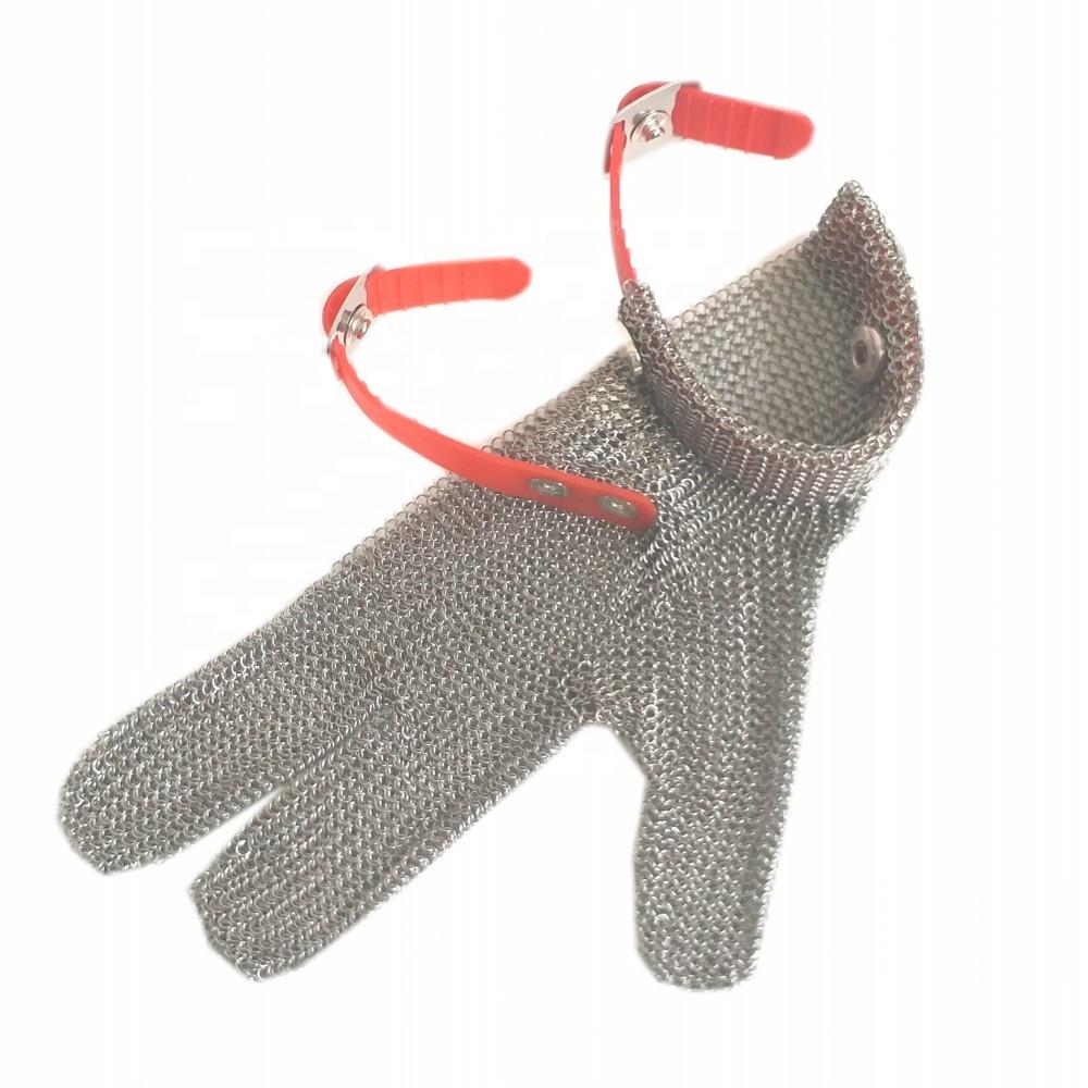 Drievinger Doelbescherming Roestvrij Staal Hand Veiligheidswerkhandschoenen Anti Kleding Snijden