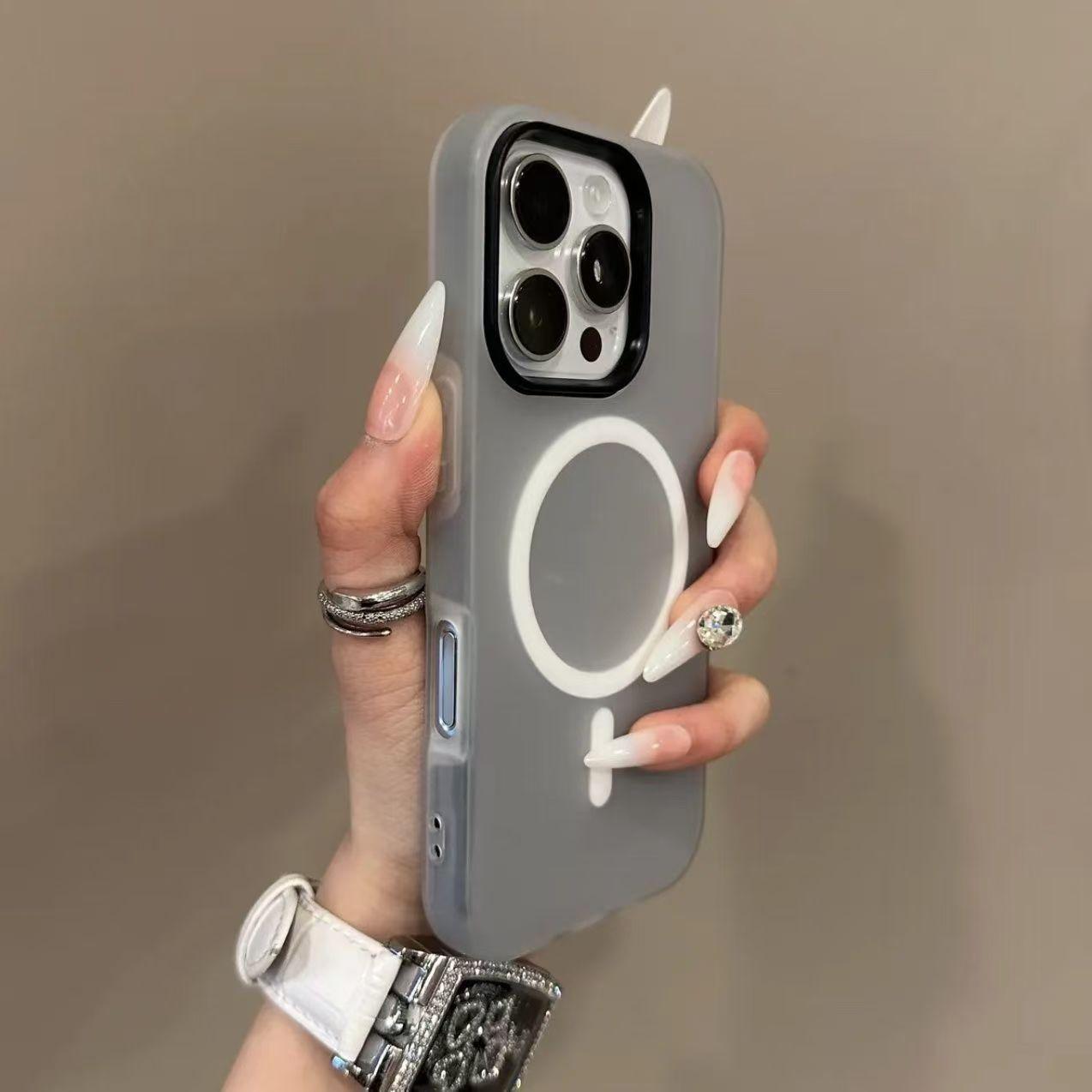 

Роскошный матовый чехол для телефона Candy Magsafe с беспроводной зарядкой для Samsung Galaxy S25 Plus S24 FE S23 S22 Ultra 5G Магнитная бамперная накладка Galaxy S25 Ultra чёрный