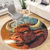 1pc Bull Spirit Carpet for Office Non Slip, Round Carpet, Soft & Comfortable, Carpet for Office, Lightweight Round Floor Mat