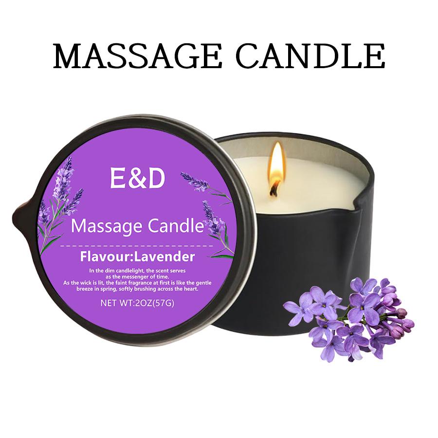 Massage Candle -Essential Oil, For Meditation, Yoga, SPA, Unisex Party Favor & Small Gift, Christmas and Halloween Gifts-2oz