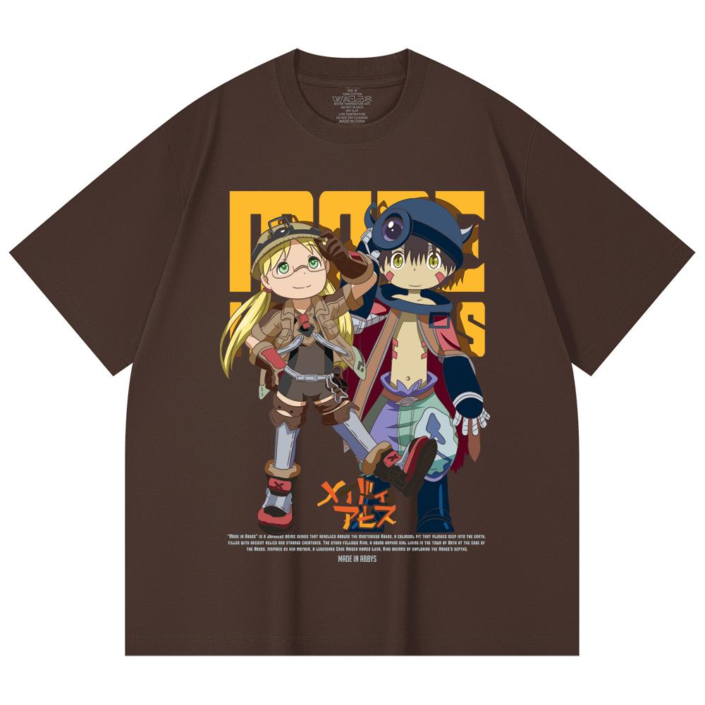 230 Gsm 100% Cotton Made in Abyss V1 Print Unisex Heavy Cotton T Shirt