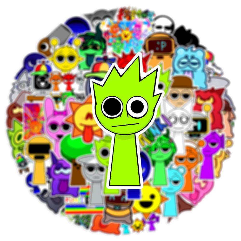 50/100PCS Stickers Funny Music Game Decals DIY Phone Luggage Laptop Skateboard Guitar Bike Car Sticker