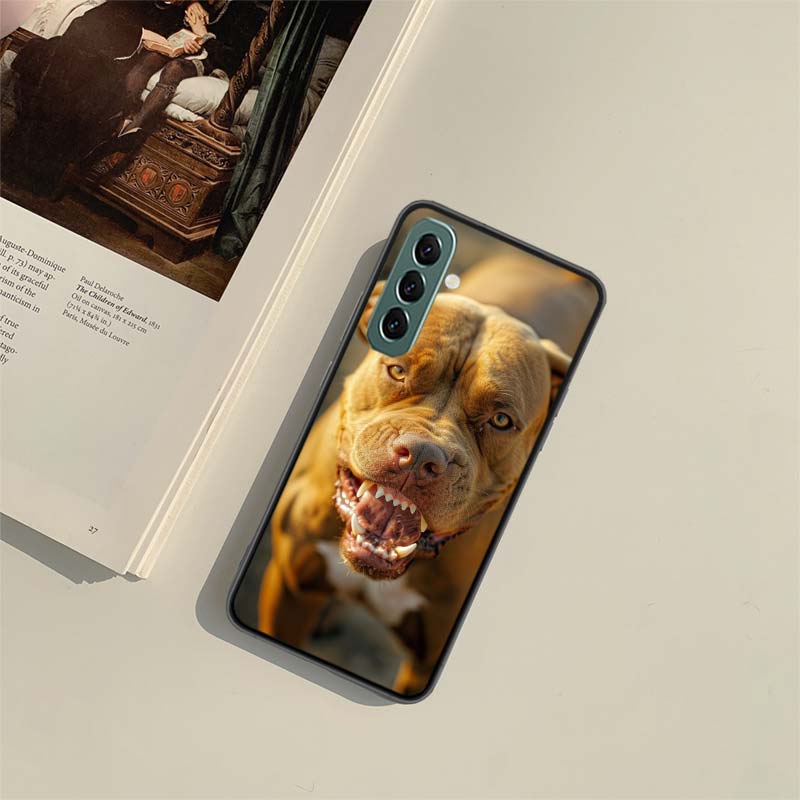 Pit Bull Lovely Pet Dog Pitbull Phone Case for Samsung A54 A14 A24 A34 A17 A37 A57 A55 A35 A25 A15 A07 A05S A04S A12 A22 A32 A52
