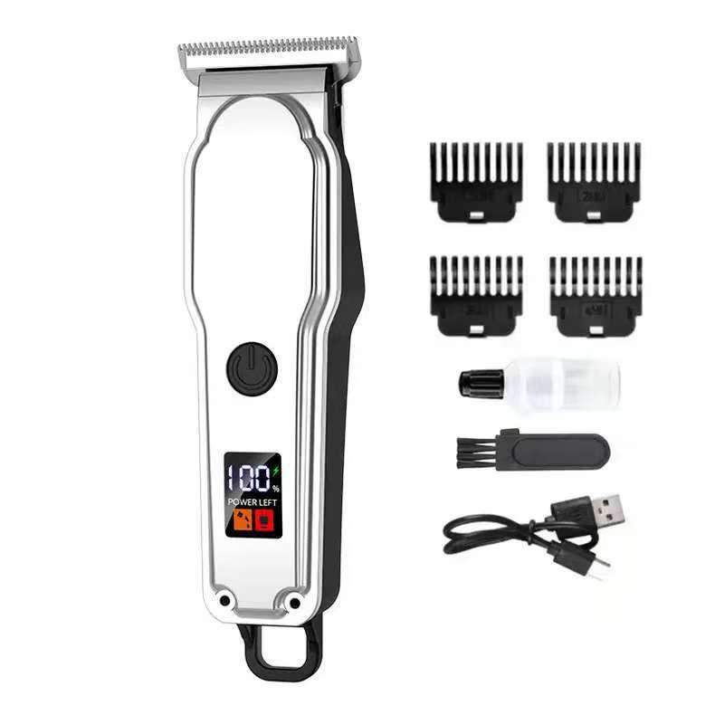 Professional Electric Hair Clipper & Trimmer with Oil Head Carving for Bald Heads