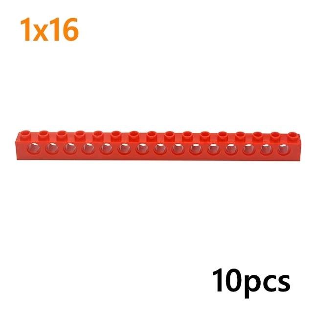 MOC Technical Beam Construction Block Combination Studded Long Beam featuring Hole Thick Blocks Works With 3703 3 3895 2730 3894 3701