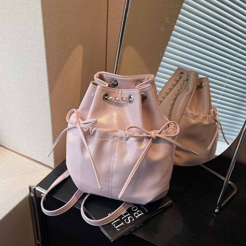 Chain Backpack Women's Shoulder Bag Multi-function Bucket Bag
