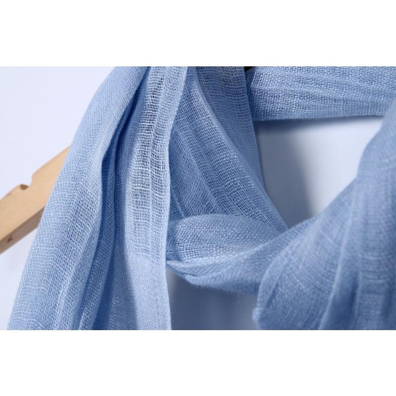 Cachecol Versátil de Linho Puro Japonês Fashionável Respirável Praia Exterior Esportes Cachecol de Seda Xale