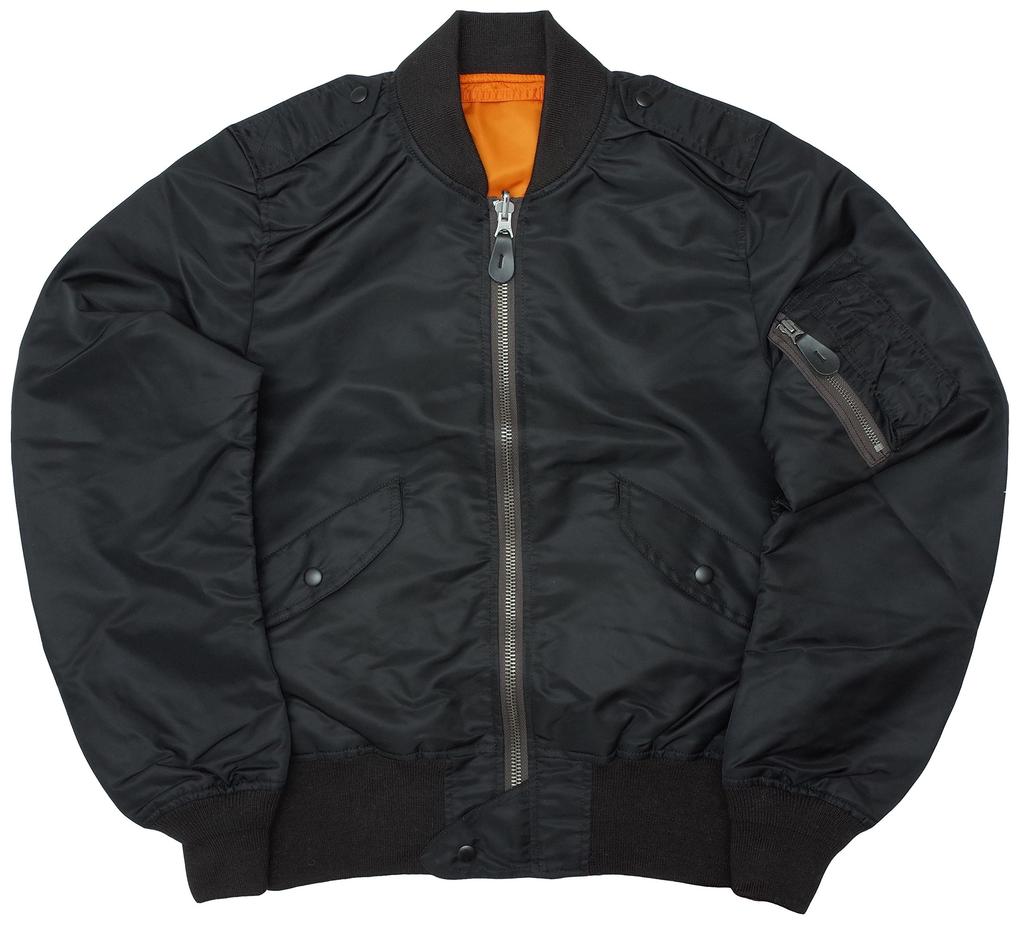 YMCLKY Original Flight Jacket 7448E Model S Black L-2B