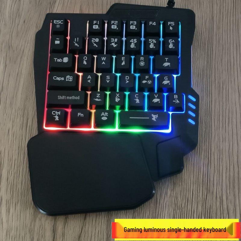 One-Handed Gaming Keyboard for Mobile & PC - Perfect for PUBG & LoL
