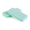 5Pcs Rectangular Green Double-Side Nail Buffer Blocks Nail Sanding Polishing Manicure Pedicure Tool