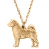 Akita Inu (Akita Dog) British-made Art Dog Pendant Necklace Collection