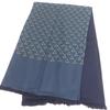 Excellent HERMES Scarf Horse Harness All-over Pattern Navy Silk Mens Used