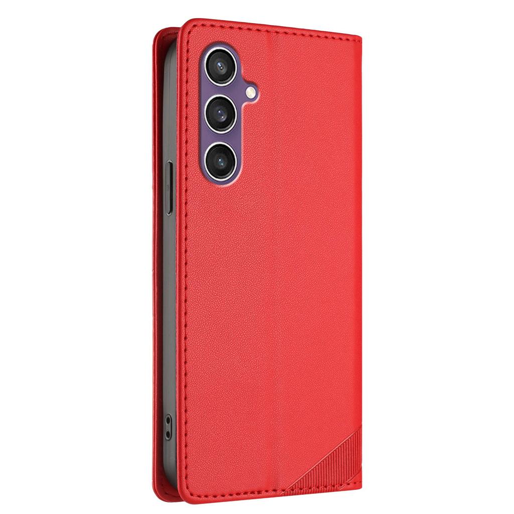 For Samsung Galaxy S23 FE Phone Cases Punk Style Imprinted Wallet Stand Leather Cover