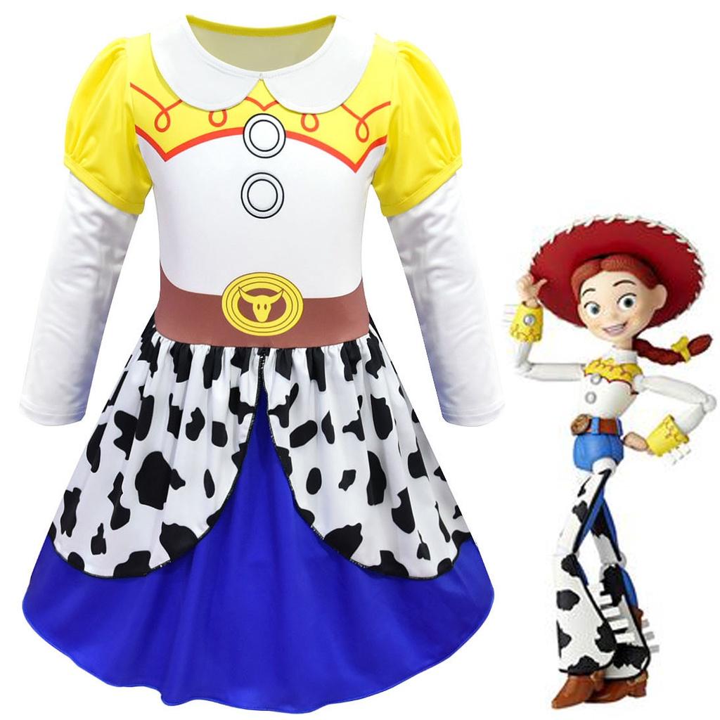 Adorable Toy Story Character Tsui Long Sleeve Dress For Girls Cosplay Parties