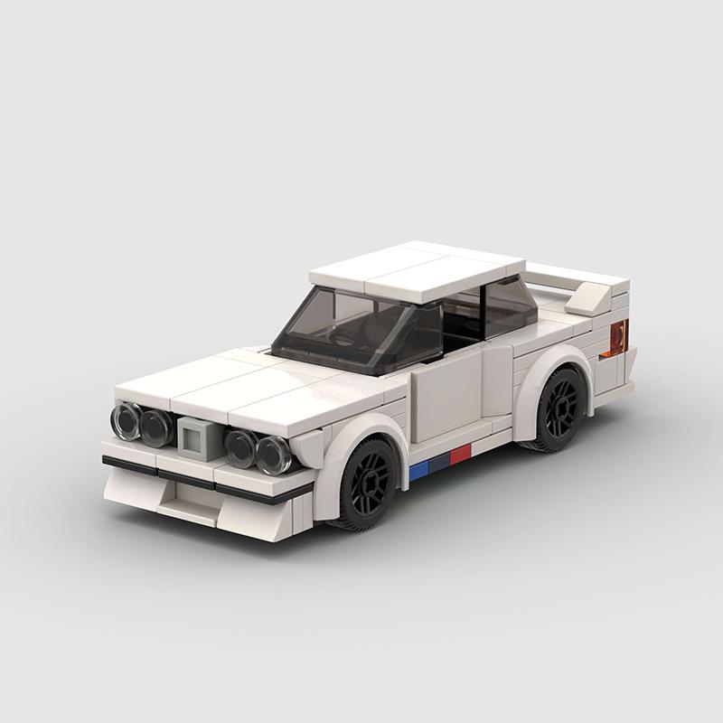 Technical Speed Car MOC City Racing Car Rally Building Blocks Bricks Set Retro Ornament Diy Toys For  Kid Adults Birthday Gifts