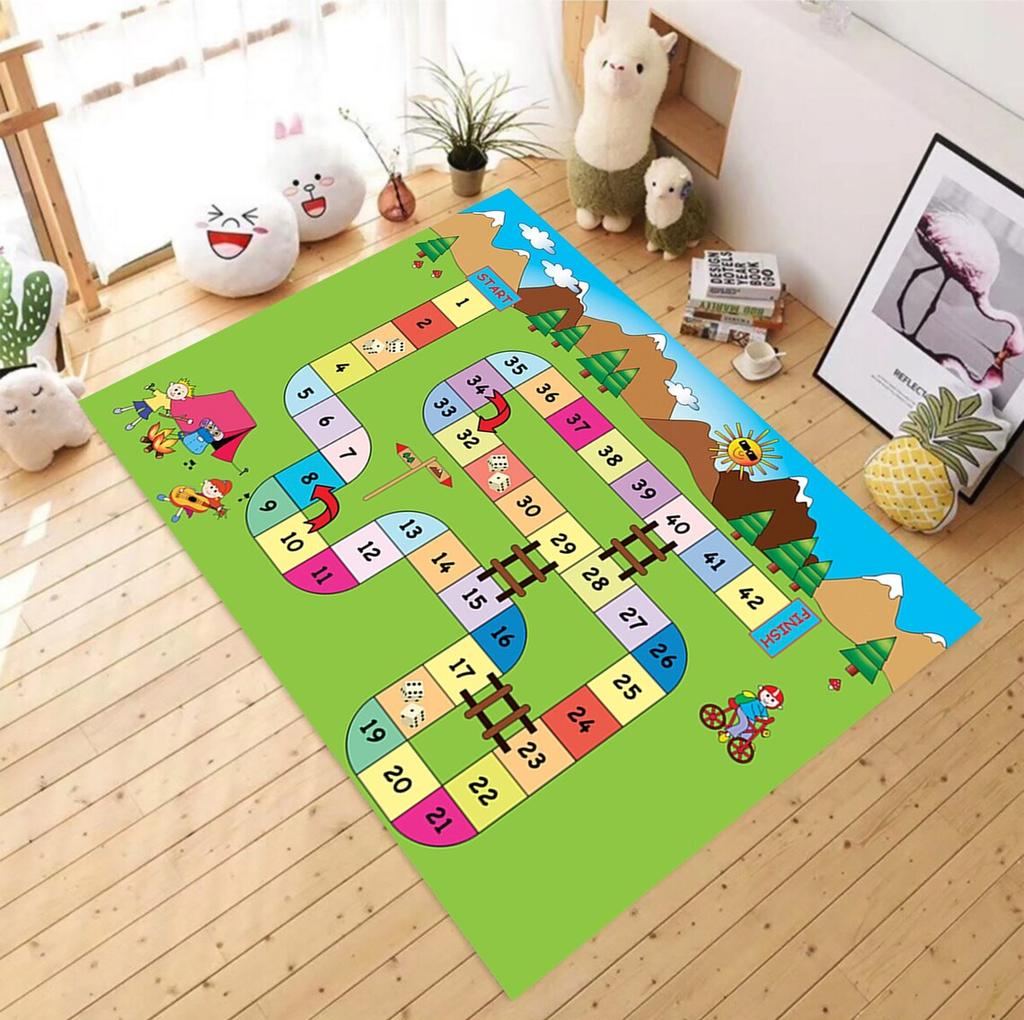 Tapete Educacional, Decoração de Quarto Infantil, Tapete de Jogo, Para Tapete de Sala de Estar, Tapete de Fã, Tapete de Área, Tapete de Chão Antiderrapante, Tapete para Adolescente